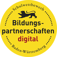 Logo Bildungspartnerschaften digital, Schulwettbewerb in Baden-Württemberg