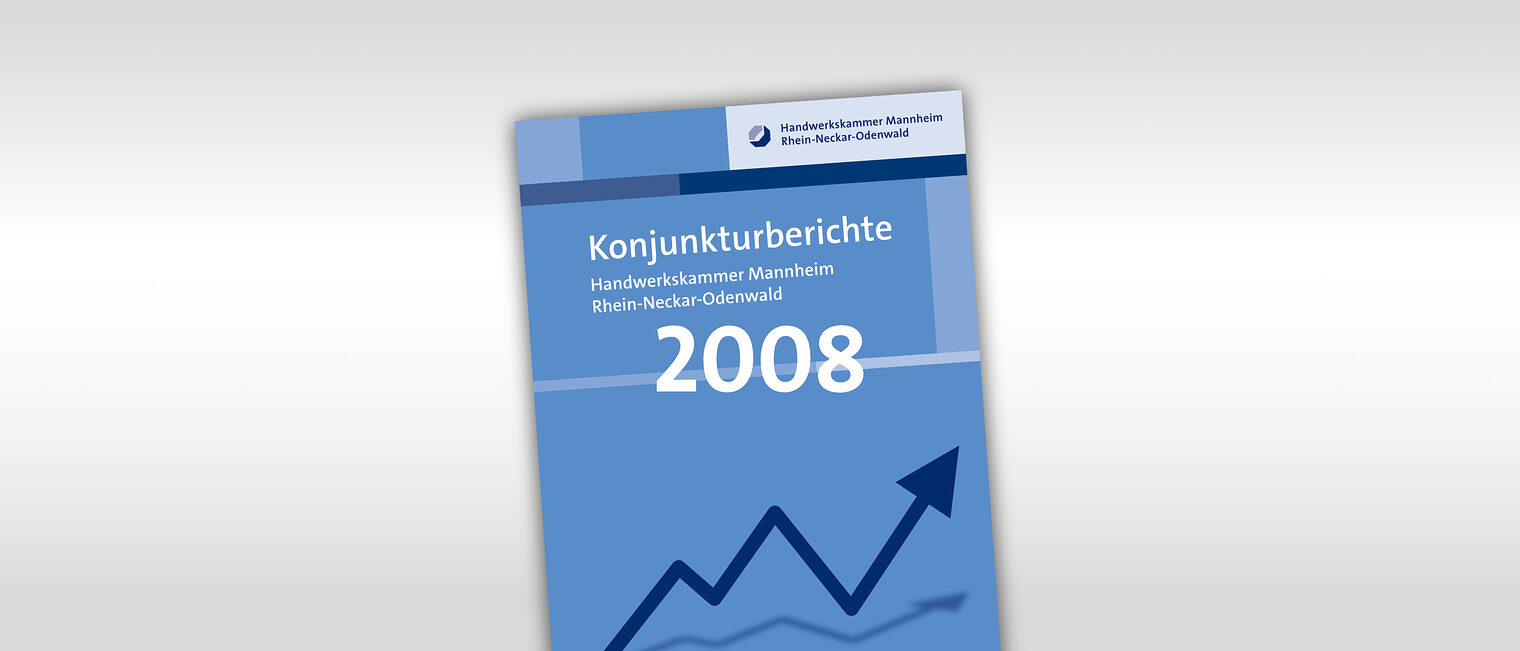 Titelmotiv Konjunkturbericht plus Jahreszahl 2008