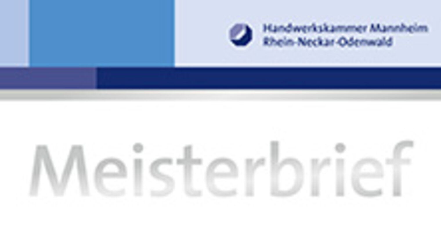 Text: Meisterbrief