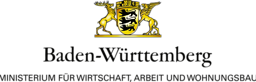 Wappen von Baden-Württemberg und Schriftzug Ministerium für Wirtschaft, Arbeit und Wohnungsbau