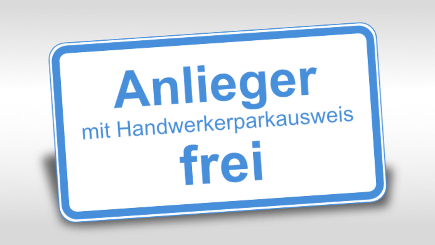 Handwerkerparkausweis