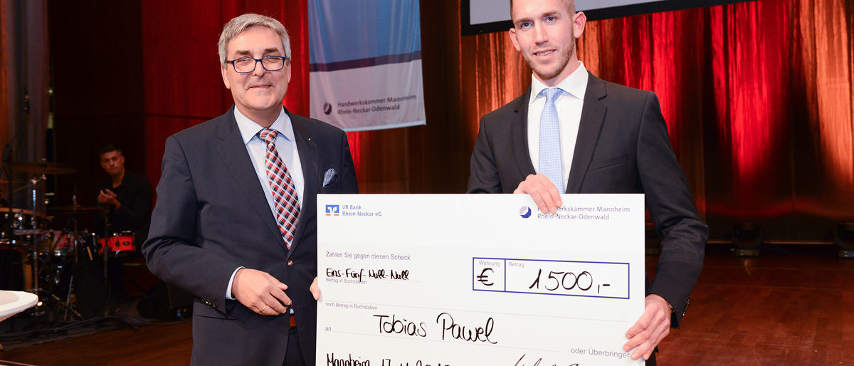 Forderpreis Start Up Geht An Tobias Pawel Handwerkskammer Mannheim