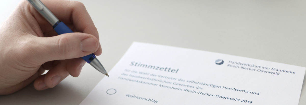 Stimmzettel, Vollversammlung, Wahl