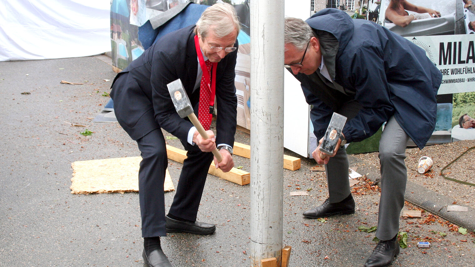Maimarkt 2019, Presserundgang, Maibaum