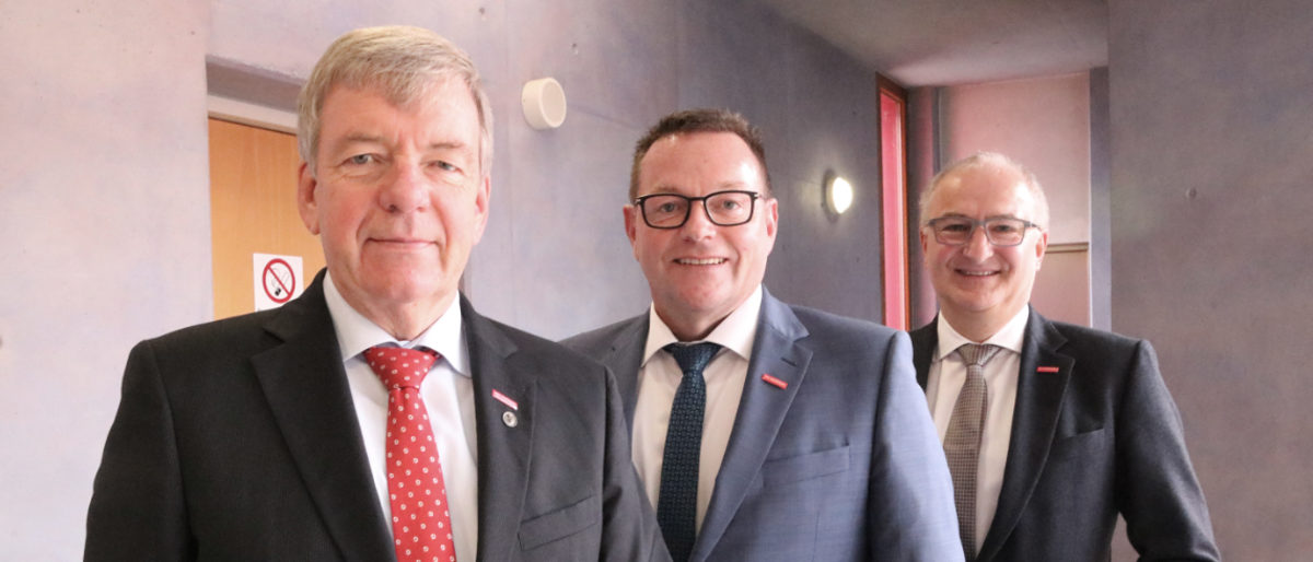 Vizepräsident Martin Sättele, Präsident Klaus Hofmann und Vizepräsident Steffen Haug Vizepräsident Martin Sättele, Präsident Klaus Hofmann und Vizepräsident Steffen Haug