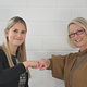 Zwei Mitarbeiterinnen der Handwerkskammer Mannheim aus de, Berufsorientierungs-Team der Kammer. 