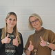 Zwei Mitarbeiterinnen der Handwerkskammer Mannheim aus de, Berufsorientierungs-Team der Kammer. 
