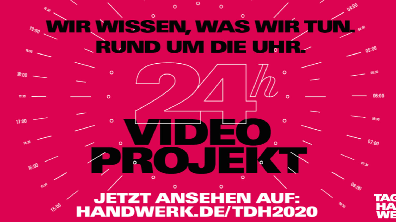 Das Handwerk präsentiert sich mit 24-STunden-Video-Projekt