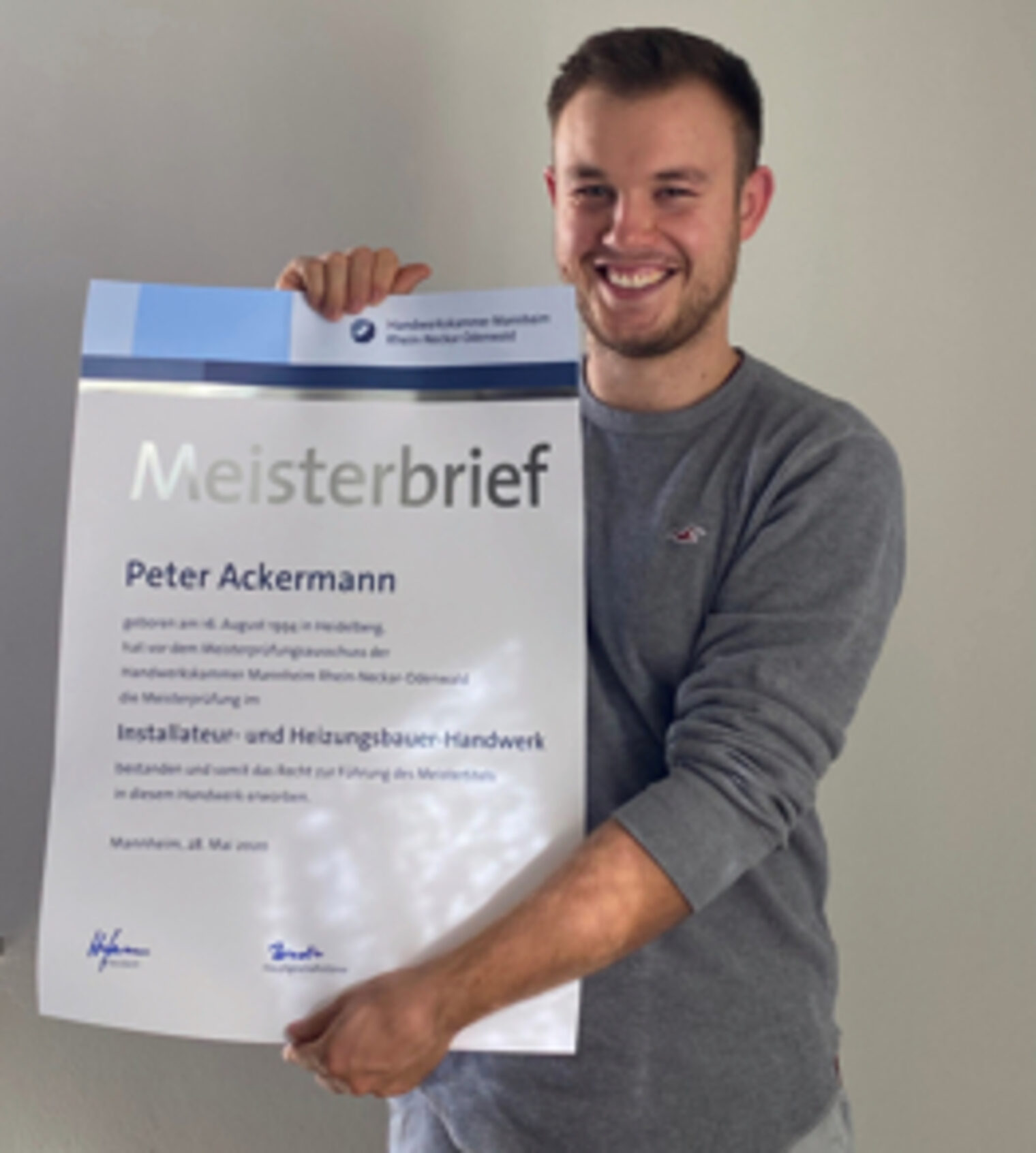 Installateur- und Heizungsbauermeister - Ackermann, Peter