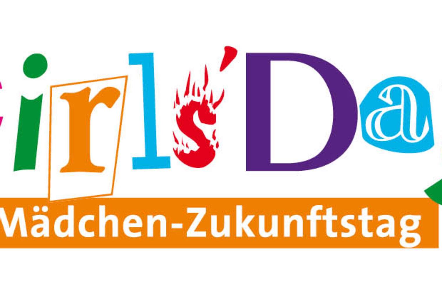 Ausbildungsberufe im Handwerk beim Girls Day kennenlernen, Logo von Girls Day 2021 in bunten Farben gehalten. 