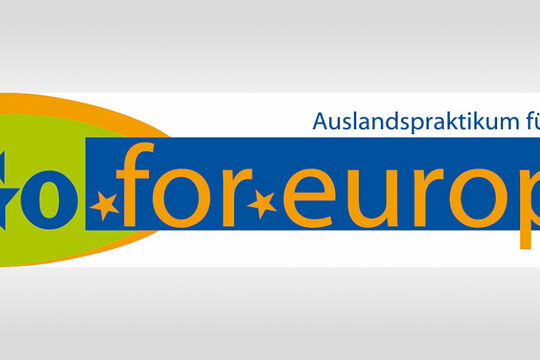 Text: Go for Europe, Auslandspraktikum für Azubis Text: Go for Europe, Auslandspraktikum für Azubis