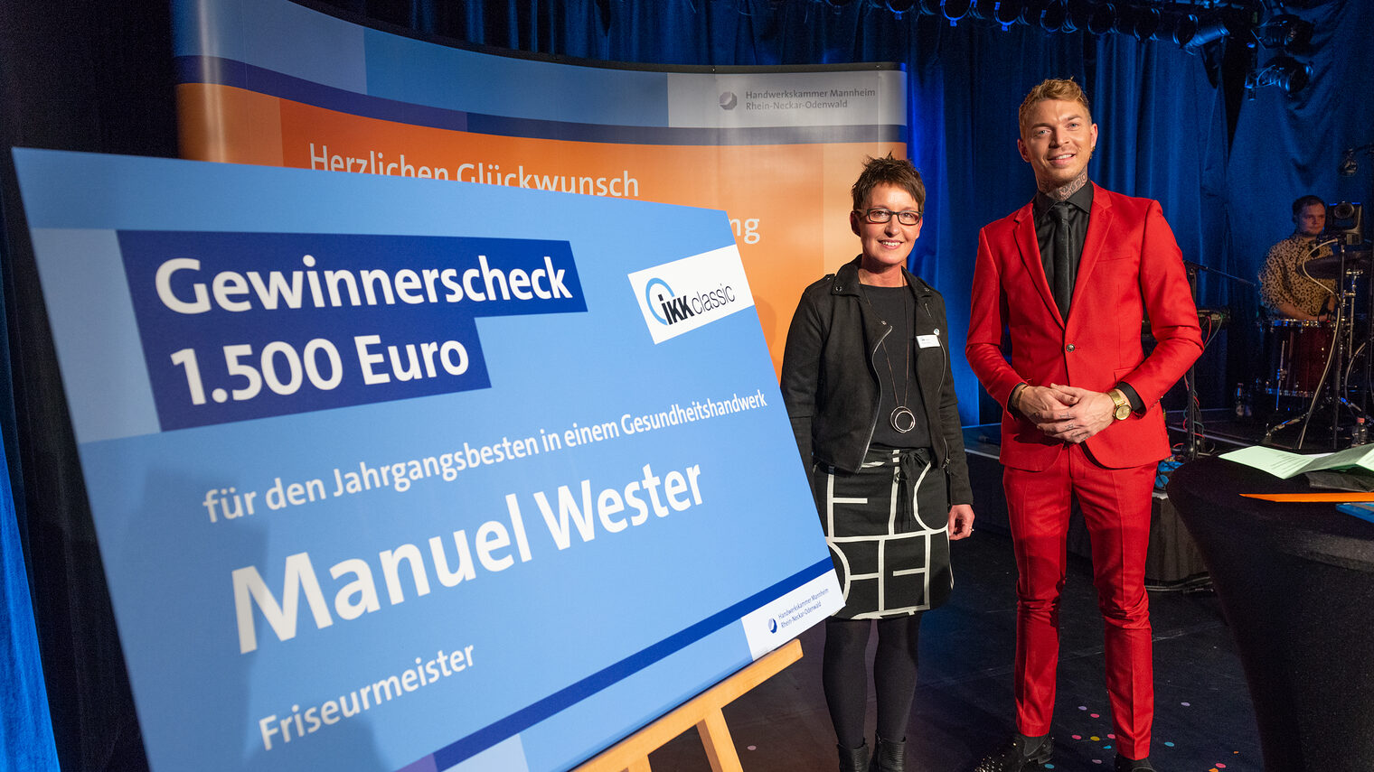 Heike Rösch (links) und Manuel Wester (rechts) in der Alten Feuerwache