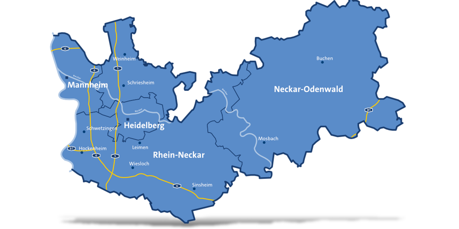 Der Kammerbezirk Der Kammerbezirk der Handwerkskammer Mannheim Rhein-Neckar-Odenwald
