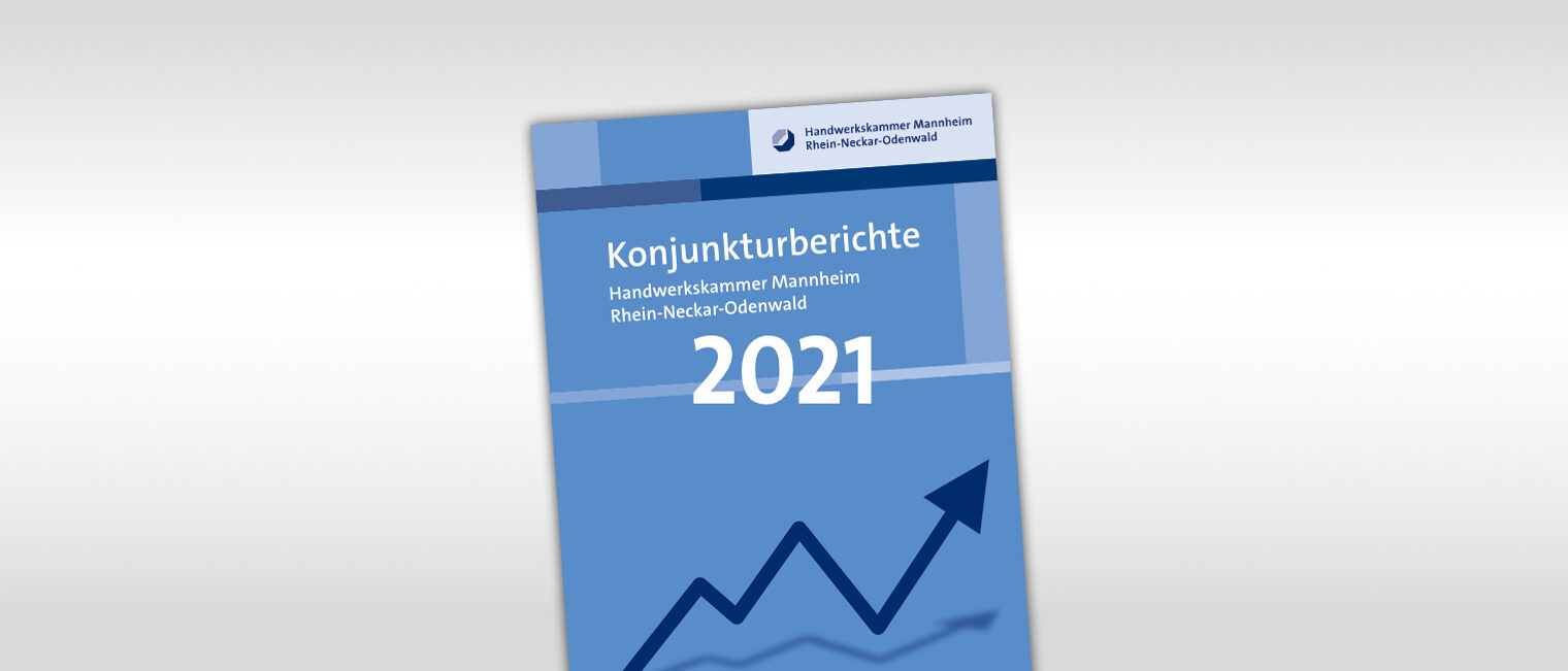 Titelmotiv Konjunkturbericht plus Jahreszahl 2021