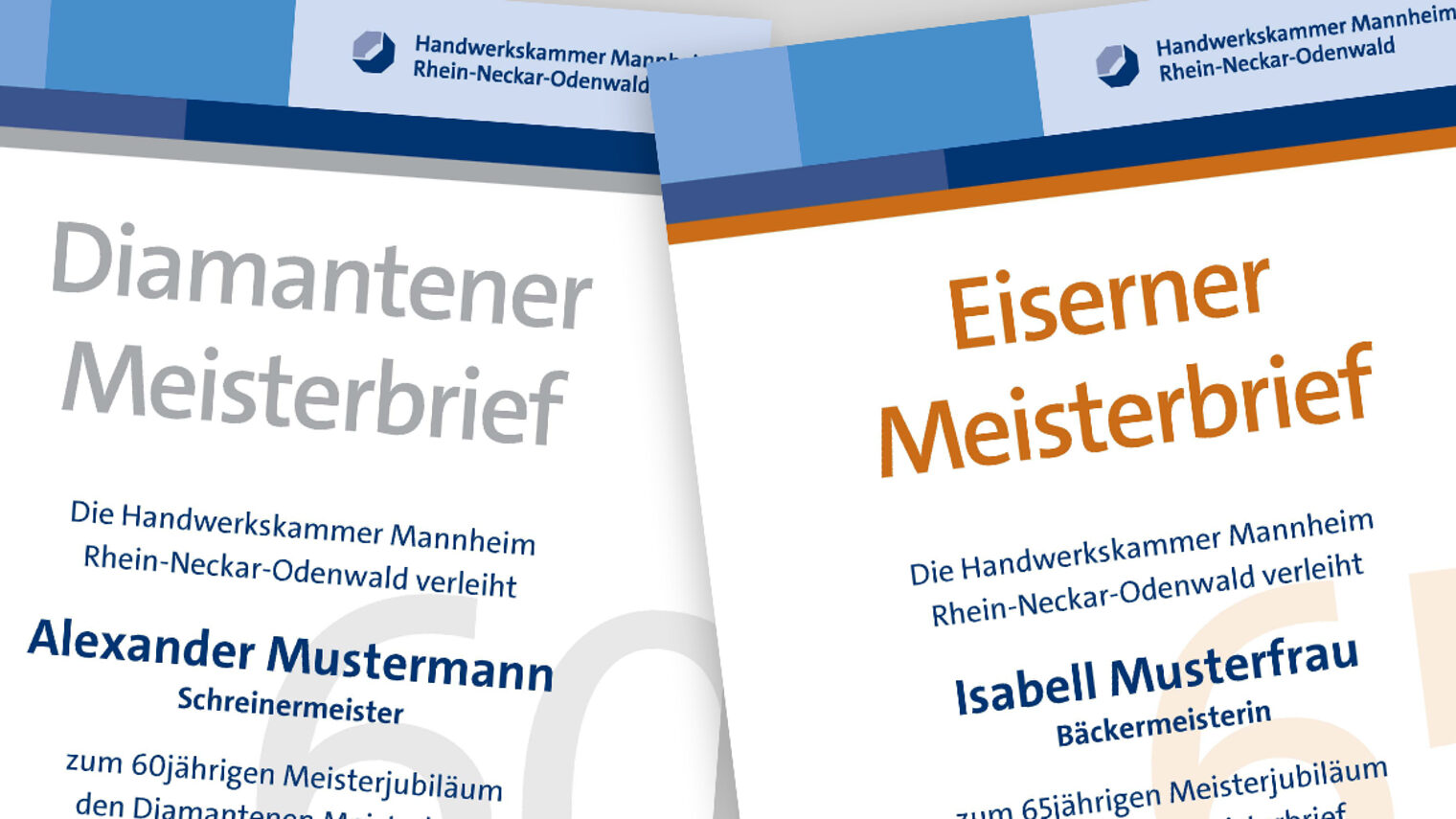 Diamantener und Eiserner Meisterbrief