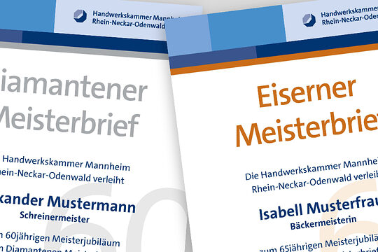 Diamantener und Eiserner Meisterbrief