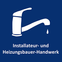 Wasserhahn als Icon für das Installateur- und Heizungsbauer-Handwerk. Über diese Kachel gelangen Sie zur Informationsseite für das Installateur- und Heizungsbauer-Handwerk. 