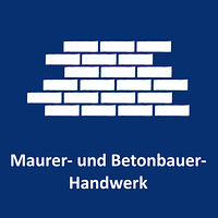 Mauerwerk als Icon für das Maurer- und Betonbauer-Handwerk. Über diese Kachel gelangen Sie zur Informationsseite für das Maurer- und Betonbauer-Handwerk. 