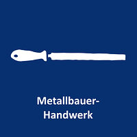 Feile als Icon für das Metallbauer-Handwerk. Über diese Kachel gelangen Sie zur Informationsseite für das Metallbauer-Handwerk. 