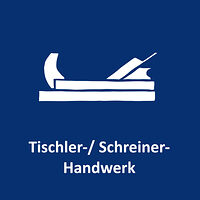 Hobel als Icon für das Tischler-Handwerk. Über diese Kachel gelangen Sie zur Informationsseite für das Tischler-Handwerk. 