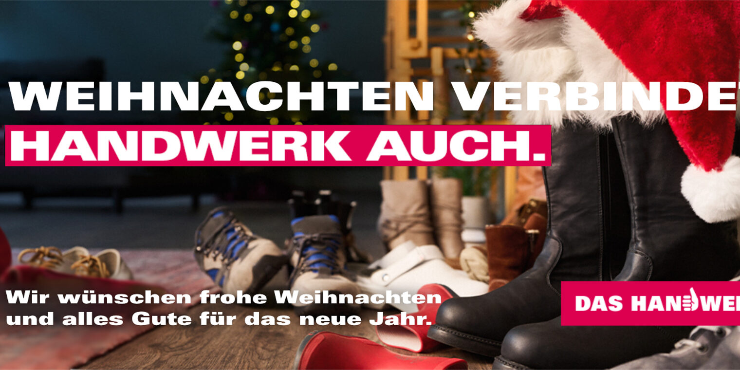 Weihnachtsmotiv aus der Imagekampagne des Deutschen Handwerks