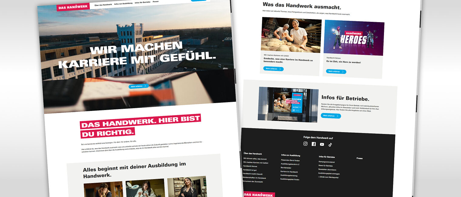 Darstellung der Website www.handwerk.de