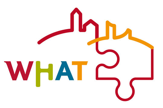 Logo des Weinheimer Ausbildungs- und Studientags WHAT