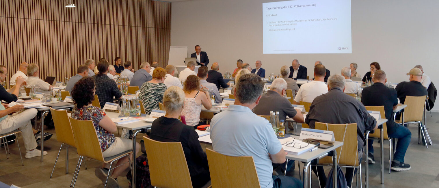 Das oberste Gremium der Handwerkskammer Mannheim Rhein-Neckar-Odenwald kam zu seiner 142. Sitzung zusammen. 