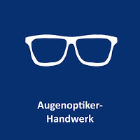 Brille als Icon für das Augenoptiker-Handwerk. Über diese Kachel gelangen Sie zur Informationsseite für das Augenoptiker-Handwerk. 